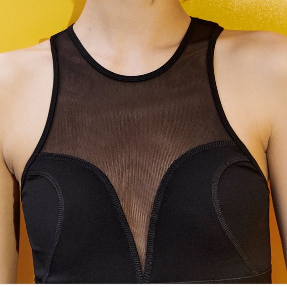 Zara Contrast black crop top - Picture 3 of 9